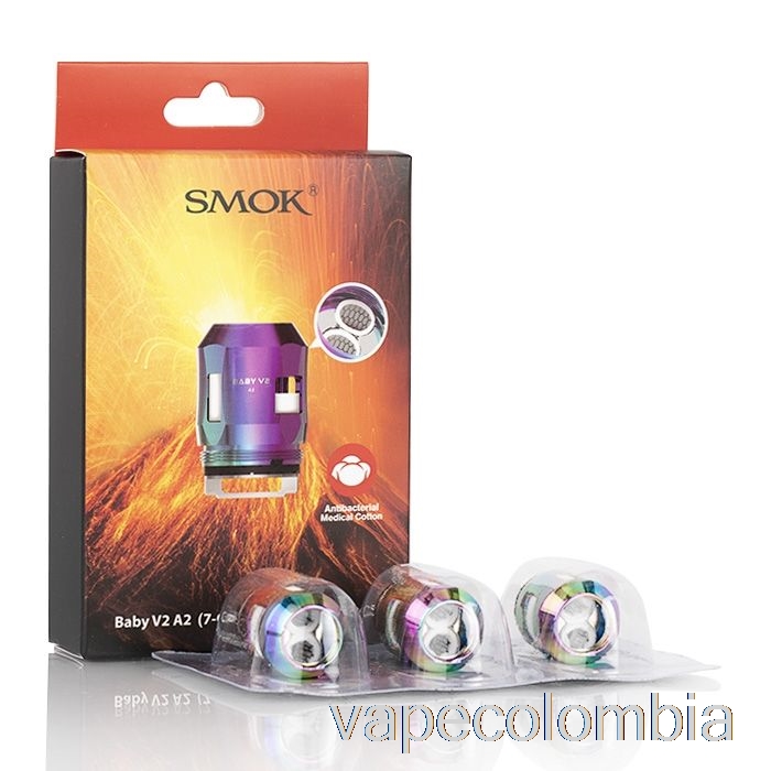 Bobinas De Repuesto Vape Desechables Smok Tfv8 Baby V2 0.2ohm Baby V2 A2 Bobinas Duales (arco Iris)